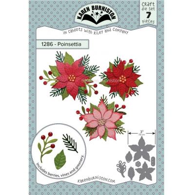 Karen Burniston Cutting Dies - Poinsettia